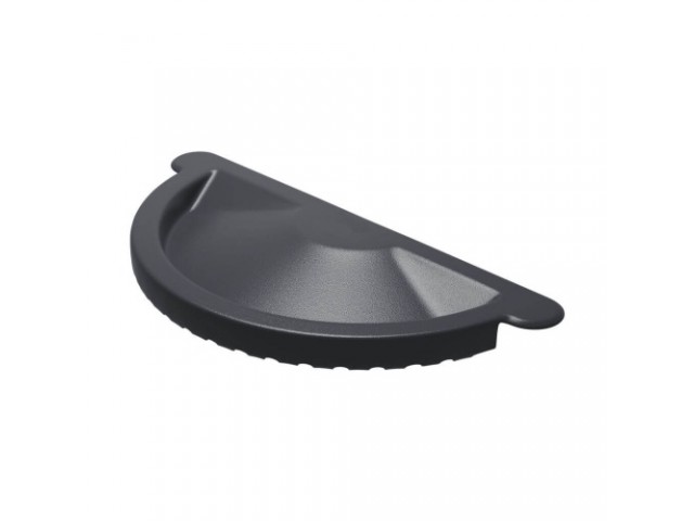 ВД Заглушка желоба D125 7024 графитовый серый (Водолей)