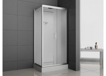 Душевая кабина 120*80*215 н/п ODA 8801 Р Silver frosted прямоугольный матовое стекло