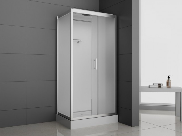 Душевая кабина 120*80*215 н/п ODA 8801 Р Silver frosted прямоугольный матовое стекло