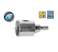 Коронка алмазная 68 мм  по керамограниту и стеклу 68 мм с центрирующим сверлом, Зубр