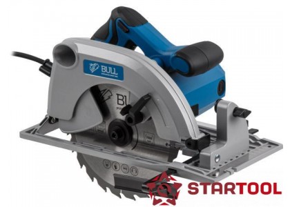 Пила циркулярная BULL KS 1901 1500 Вт, диск 190х30 мм, пропил до 66 мм, в коробке