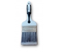 Кисть плоская  75 мм, искусственная  щетина, двухкомпонентная ручка, Black White Premium