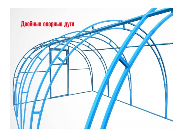 Конструктор-Теплица Фермер, окрашенная, 2 двери