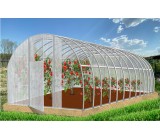 Теплица Кормилица 6х3х2,1м Суперусиленная, неокрашенная, 2 двери
