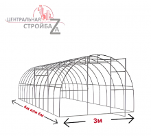 Конструктор-Теплица Кормилица Суперусиленная, окрашенная, 2 двери