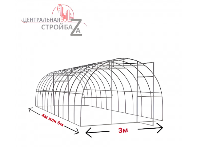 Конструктор-Теплица Кормилица Суперусиленная, окрашенная, 2 двери
