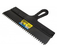 Шпатель зубчатый нержавеющий 350 мм, зуб 6 х 6 мм, Stayer