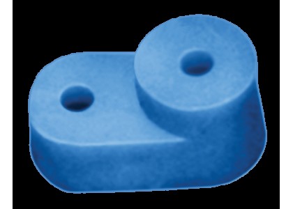 Изолятор угловой для нулевой шины синий ИЭК YIS32