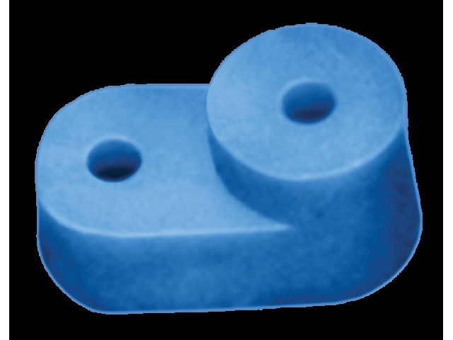 Изолятор угловой для нулевой шины синий ИЭК YIS32