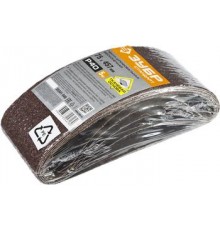 Лента шлифовальная 75х457мм  Р80, 5шт, Зубр