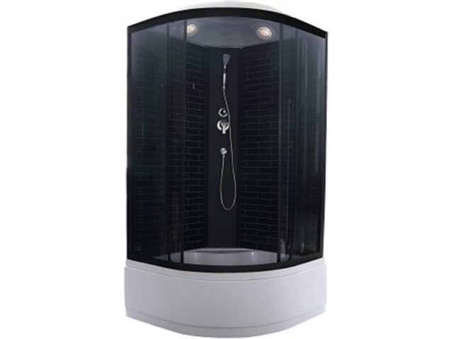 Душевая кабина 90*90*215 г/п ODA 5001 Р черный кирпич б/с