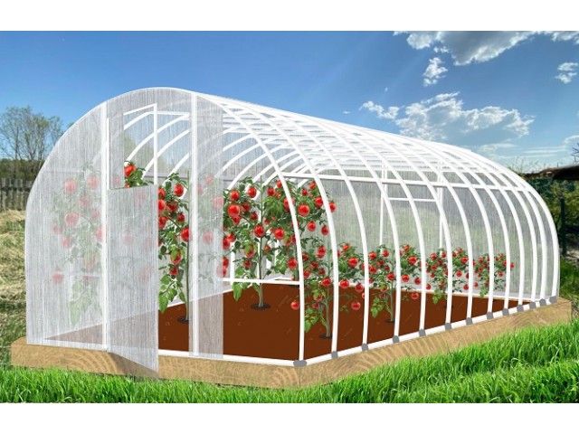 Теплица Кормилица 6х3х2,1м Суперусиленная, окрашенная, 2 двери