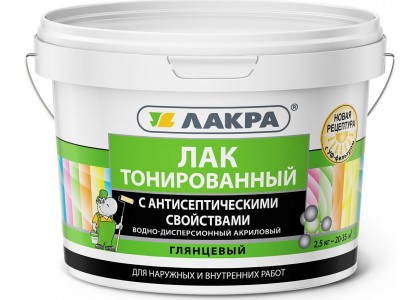 Лак Лакра ВД тонированный дуб 2,5 кг