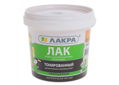 Лак Лакра ВД тонированный махагон 0,9 кг
