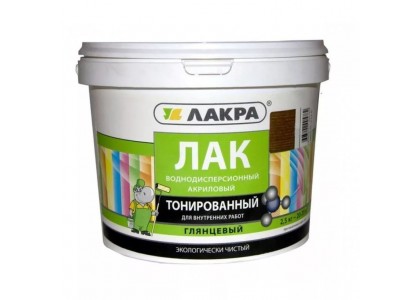 Лак Лакра ВД тонированный махагон 2,5 кг