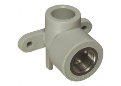 Водорозетка полипропиленовая PP-R D16x1/2 НР (Угольник с креплением)