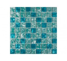 LAZURIT мозаика стеклянная чип 30х30х6 мм лист 290х290 мм на сетке(15шт/кор)
