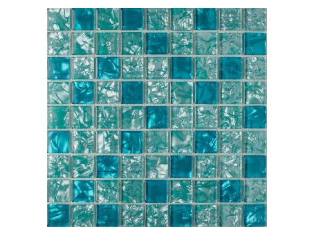 LAZURIT мозаика стеклянная чип 30х30х6 мм лист 290х290 мм на сетке(15шт/кор)