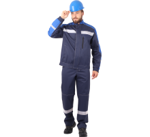 Костюм летний РОУД куртка, полукомбинезон, размер 120-124, рост 182-188 синий-василек