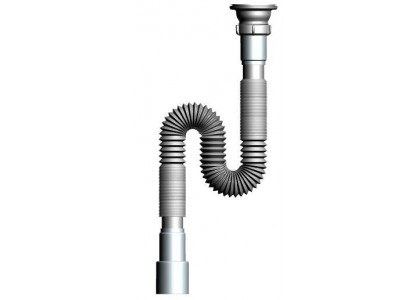 Сифон гофрированный AQUANT F113, 1 1/2х40/50мм