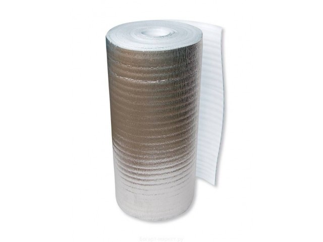 Вспененный полиэтилен НПЭ Ф+Скл 10мм (1х25м) 