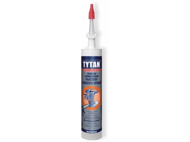 Герметик TYTAN Professional силиконовый высокотемпературный красный 310 мл 