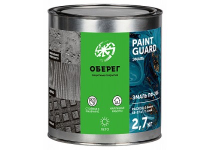 Эмаль ПФ-266 PaintGuard красно-коричневый 2,7 кг ГОСТ 