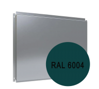 Фасадная кассета 0,7мм открытое крепление 565*565мм (6004) сине-зеленый