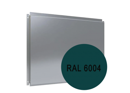 Фасадная кассета 0,7мм открытое крепление 565*565мм (6004) сине-зеленый