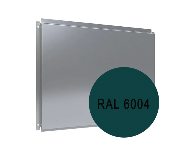 Фасадная кассета 0,7мм открытое крепление 565*565мм (6004) сине-зеленый