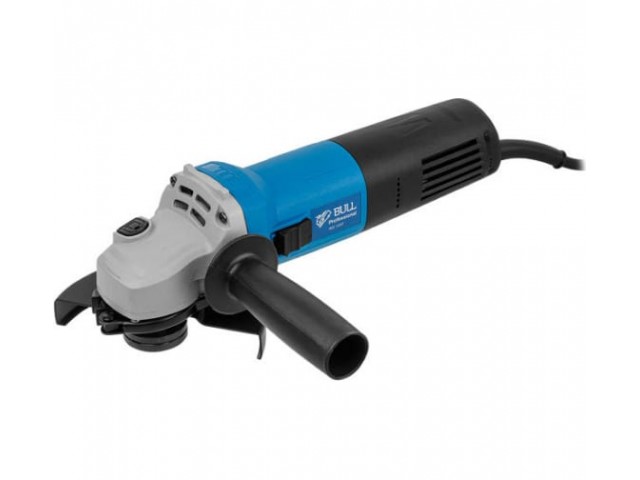 Углошлифмашина BULL WS 1207, одноручная, 125 мм, 1400 Вт, плавный пуск, регул об, конст эл, коробка