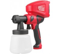 Краскораспылитель электрический Wortex PS 0845, 450 Вт, 800 мл/мин, бак 0,9 л, кейс