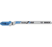 Пилки по металлу 83 х 1.5 мм, Bi-металл, 5 шт, T118EOF, Bosch
