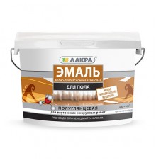 Эмаль акриловая для пола Лакра желто-коричневый 2,4 кг Л-С