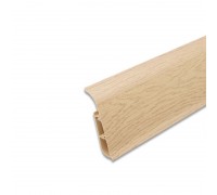 Плинтус ПВХ Дуб Беленый 86 мм L=2,5м со съемной панелью (16 шт)