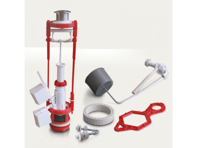 Арматура универсальная двухуровненвая кнопка боковая подводка АС-10,1М/Тула