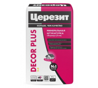 Штукатурка Церезит DekorPlus Короед 25 кг фасадная (2 мм)