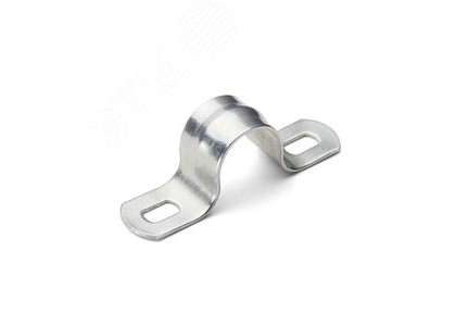 Скоба металлическая двухлапковая д 16-17 мм