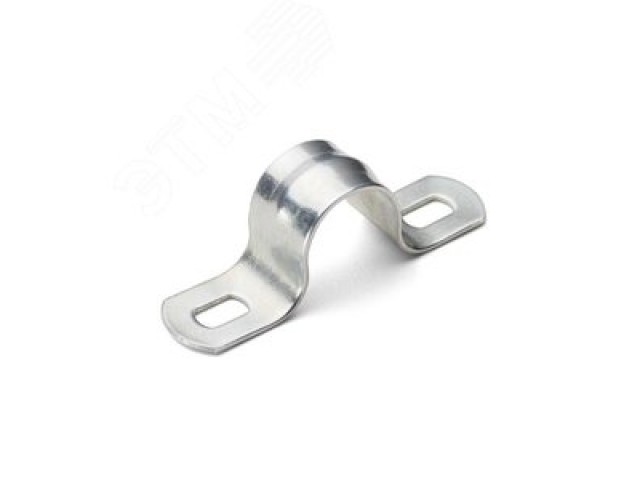 Скоба металлическая двухлапковая д 16-17 мм