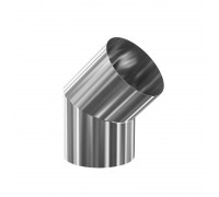Колено дымохода нерж 45г d115 0,5мм ПИК