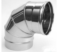 Колено дымохода нерж 90г d150 0,5мм ПИК