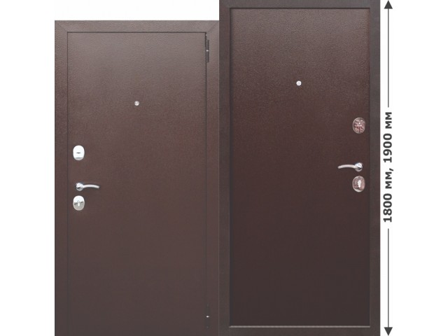 Дверь входная металлическая Гарда mini металл/металл (860х1800мм) левая