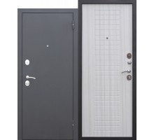 Дверь металлическая Гарда Муар 8 мм (6 см) белый ясень 960х2050 левая