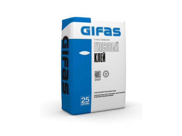 Клей Гифас для гипсокартона  GIFAS 25 кг (50) аналог Перлфикс
