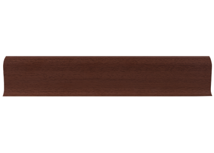 Плинтус ПВХ Line Plast L016 Махагон L=2,5м  мягк.к (1 уп-40 шт)