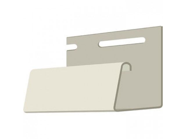 Фасадный J- профиль Docke 30 мм для фасадной панели BURG Слоновая кость длина 3 м/уп=20шт