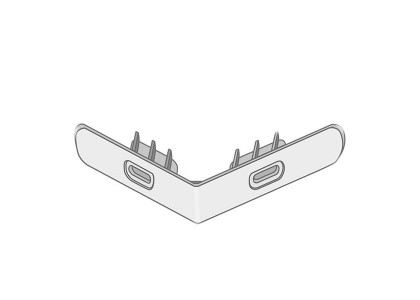 Стартовый угловой Docke Stein, Stern, Burg, Fels ПВХ  уп=50 шт