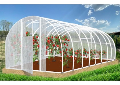 Теплица Кормилица 4х3х2,1м Суперусиленная, окрашенная, 2 двери