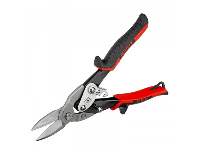 Ножницы по металлу 250 мм, прямой рез, сталь CrMo, двухкомпонентные рукоятки, PRO, Matrix