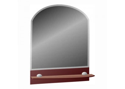 Зеркало с полкой Амели 585х390мм 5042